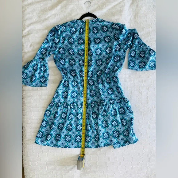 Draper James Avery Shirtdress in Hammered Satin, Size Medium - Picture 6 of 7